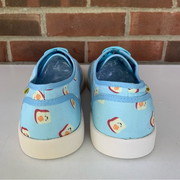 Cute To The Core Toast Print Lace Up Sneakers Women’s US 10 M - Picture 7 of 10